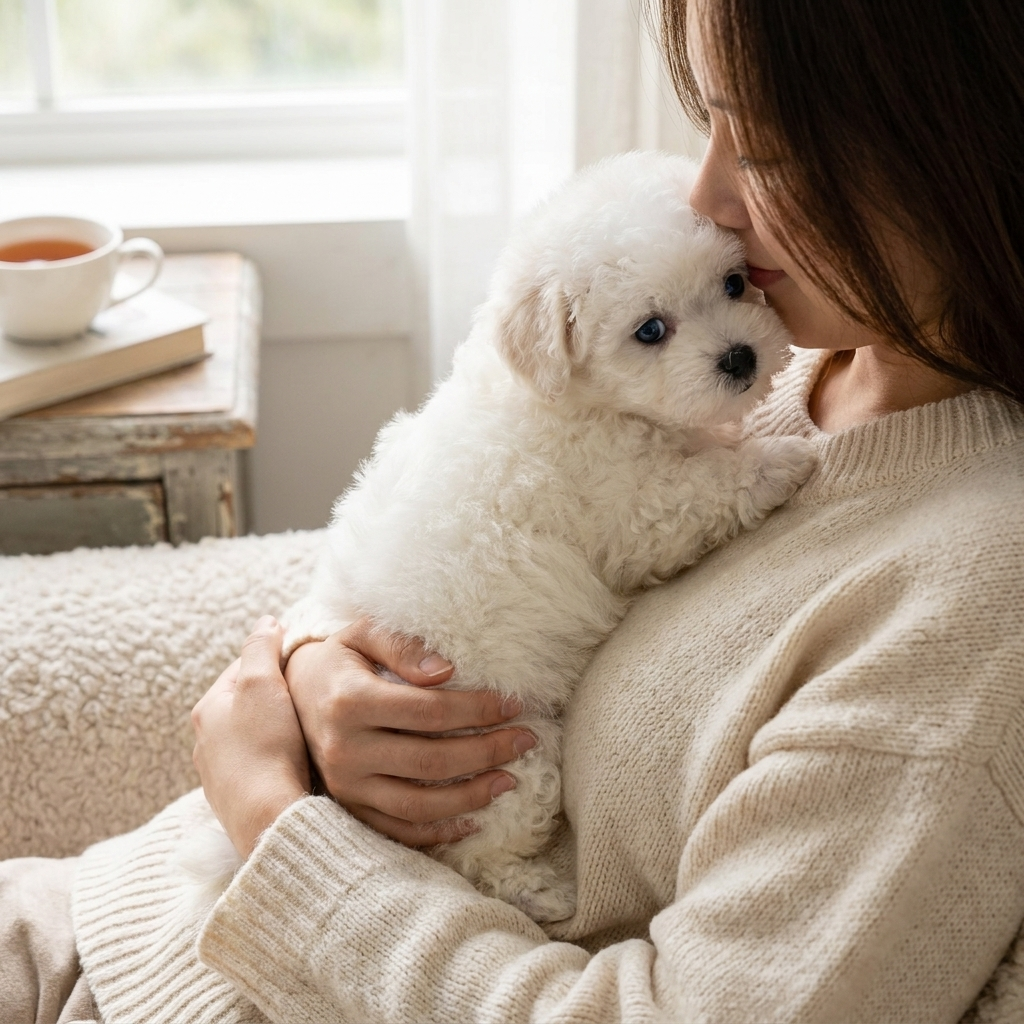 Realistic Interactive Plush Puppy Toy lifestyle