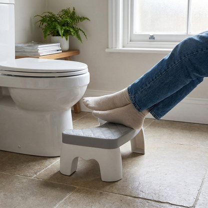 Non-Slip Compact Toilet Squat Stool lifestyle