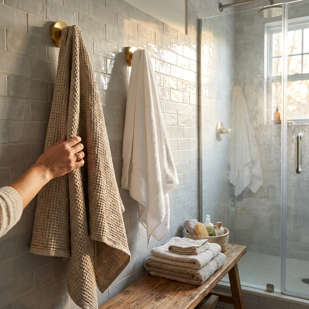 Twist-Lock Suction Cup Wall Hooks lifestyle