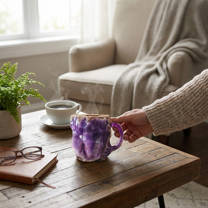 Mineral Crystal Coffee Mugs lifestyle