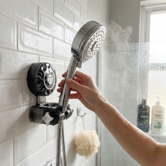 Adjustable Shower Head Holder lifestyle