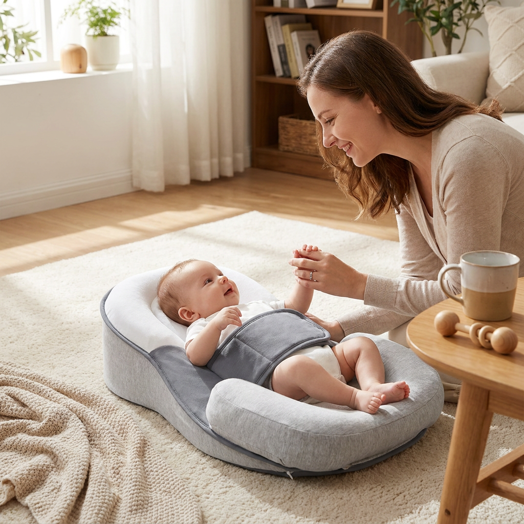 Anti-Spit-Up Infant Pillow lifestyle